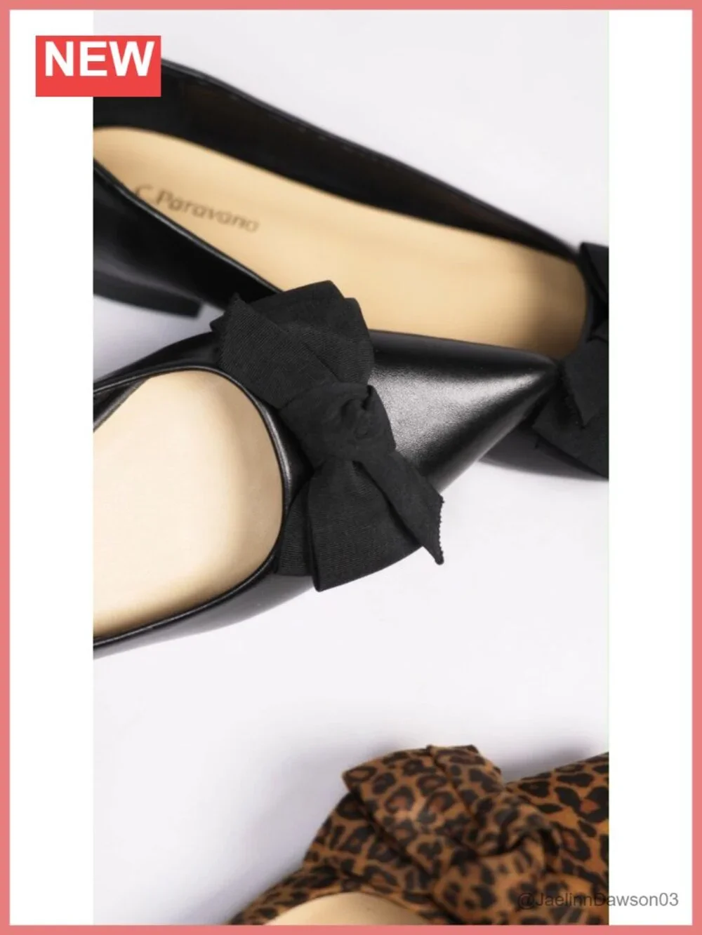 Handcrafted Lambskin Leather Pointed Toe Ballet Flats Memory Cushioning Non-Slip
